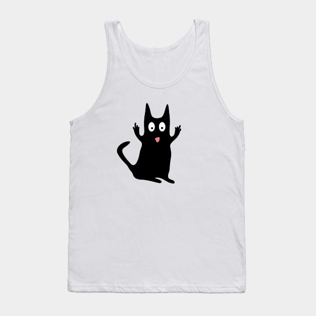 Funny Cat Attitude Gift Tank Top by McNutt